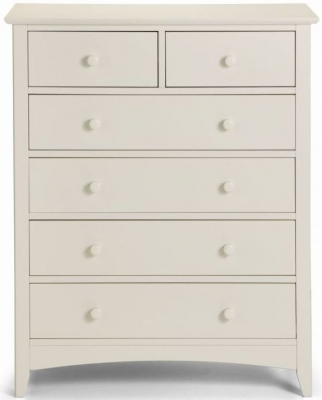 Product photograph of Cameo White 4 2 Drawer Chest from Choice Furniture Superstore