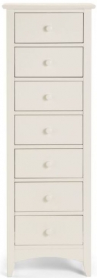 Product photograph of Cameo Stone White Pine 7 Drawer Chest from Choice Furniture Superstore