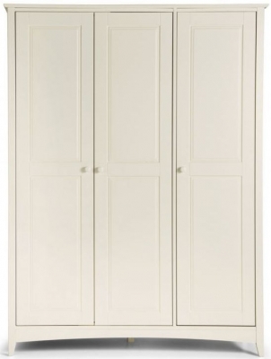 Product photograph of Cameo Stone White Pine 3 Door Wardrobe from Choice Furniture Superstore