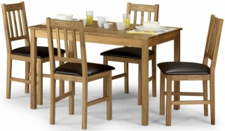 Product photograph of Coxmoor Oak 4 Seater Dining Set With 4 Chairs from Choice Furniture Superstore
