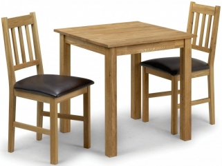 Coxmoor Oak Square 2 Seater Dining Set with 2 Chairs
