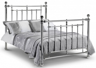Empress Chrome Plated Bed - Comes in Single and Double Size Options
