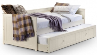 Product photograph of Jessica Stone White Daybed With Underbed Trundle from Choice Furniture Superstore