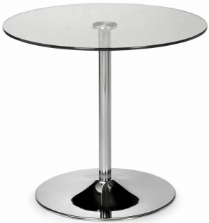 Product photograph of Kudos Chrome Round Dining Table - 2 Seater from Choice Furniture Superstore