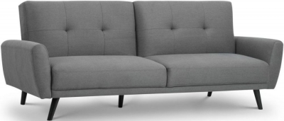 Monza Fabric 4 Seater Sofa Bed - Comes in Grey Linen, Blue fabric and Grey Fabric Options