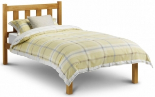 Poppy Low Sheen Lacquered Pine Bed - Comes in Single and Double Size Options