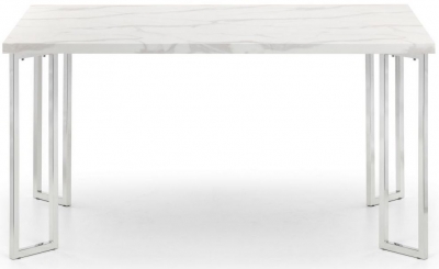 Product photograph of Positano White Marble Dining Table - 6 Seater from Choice Furniture Superstore