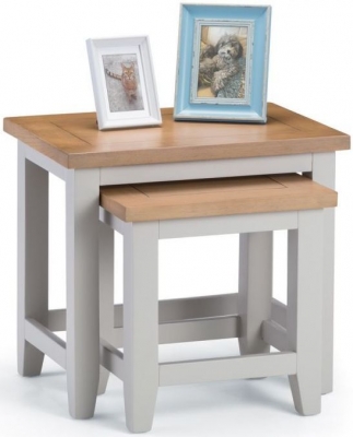 Product photograph of Richmond Elephant Grey Nest Of 2 Tables from Choice Furniture Superstore
