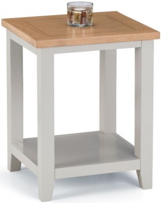 Product photograph of Richmond Grey Lamp Table With Shelf from Choice Furniture Superstore