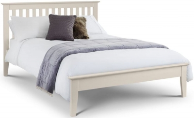Salerno Shaker Ivory Oak Bed - Comes in Single, Double and King Size Options