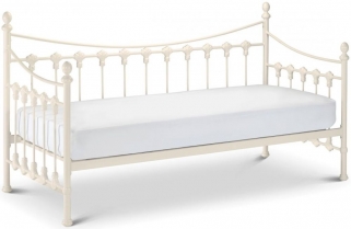 Product photograph of Versailles White Metal Day Bed from Choice Furniture Superstore