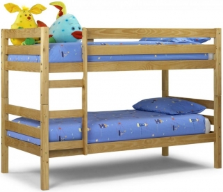Product photograph of Wyoming Low Sheen Lacquer Pine Bunk Bed from Choice Furniture Superstore