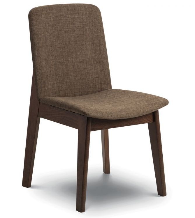 Set of 2 Kensington Walnut Fabric Dining Chair