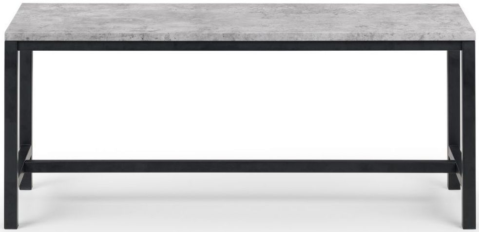 Staten Concrete Effect Dining Bench