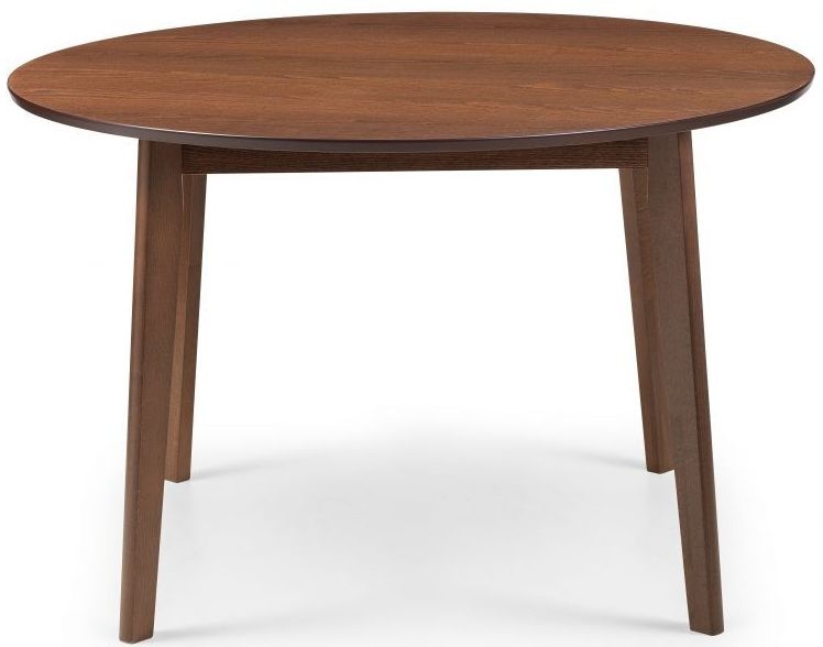 Farringdon Walnut 4 Seater Round Dining Table