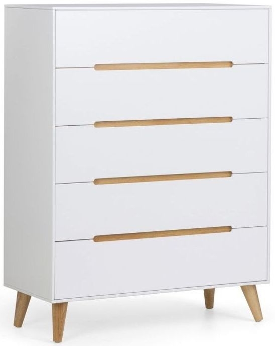 Alicia White 5 Drawer Midi Chest