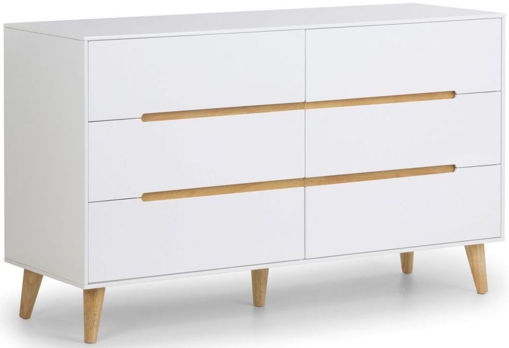 Alicia White 6 Drawer Wide Chest