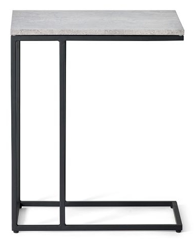 Staten Concrete Effect Side Table