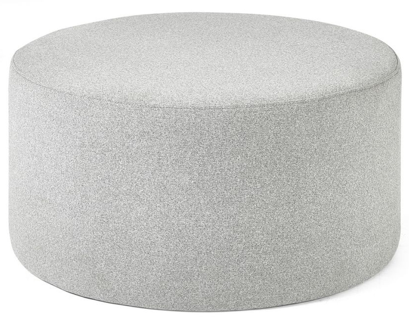Seattle Grey Round Footstool