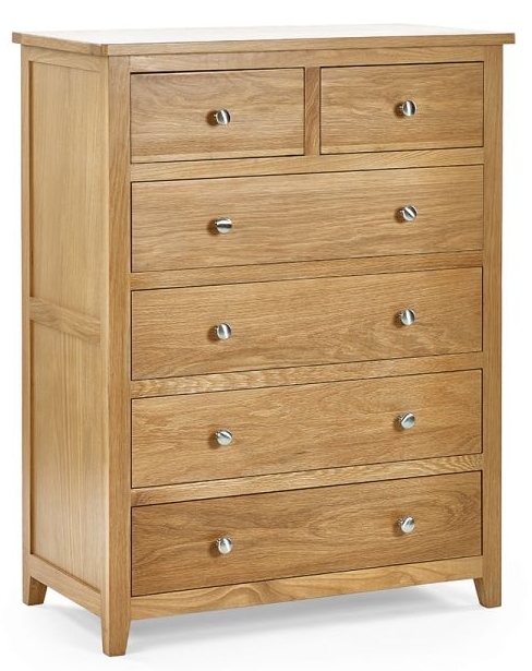 Mallory Oak 4+2 Drawer Chest