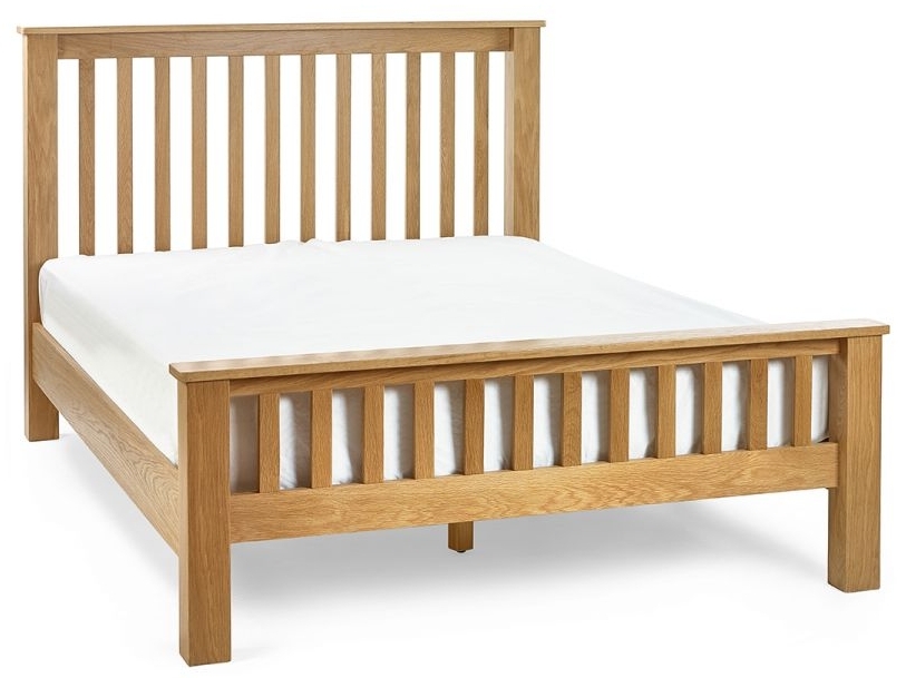 Mallory Oak Slatted Bed - Sizes Available