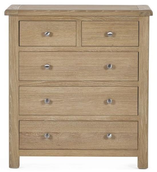 Memphis Oak Effect 3+2 Drawer Chest