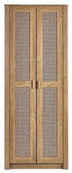 Sydney Faux Rattan 2 Door Wardrobe