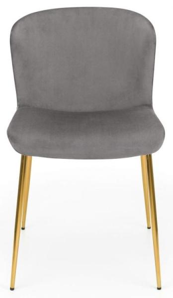 Set of 2 Harper Grey Fabric Dining Chair