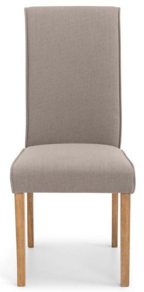Set of 2 Seville Taupe Fabric Dining Chair