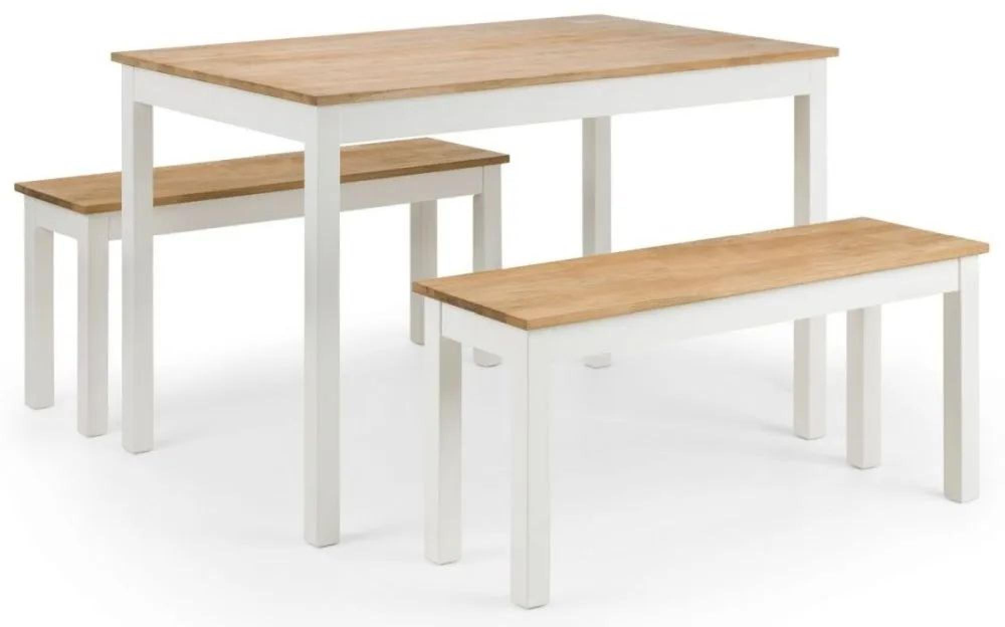 Coxmoor Ivory Dining Set with 2 Bench