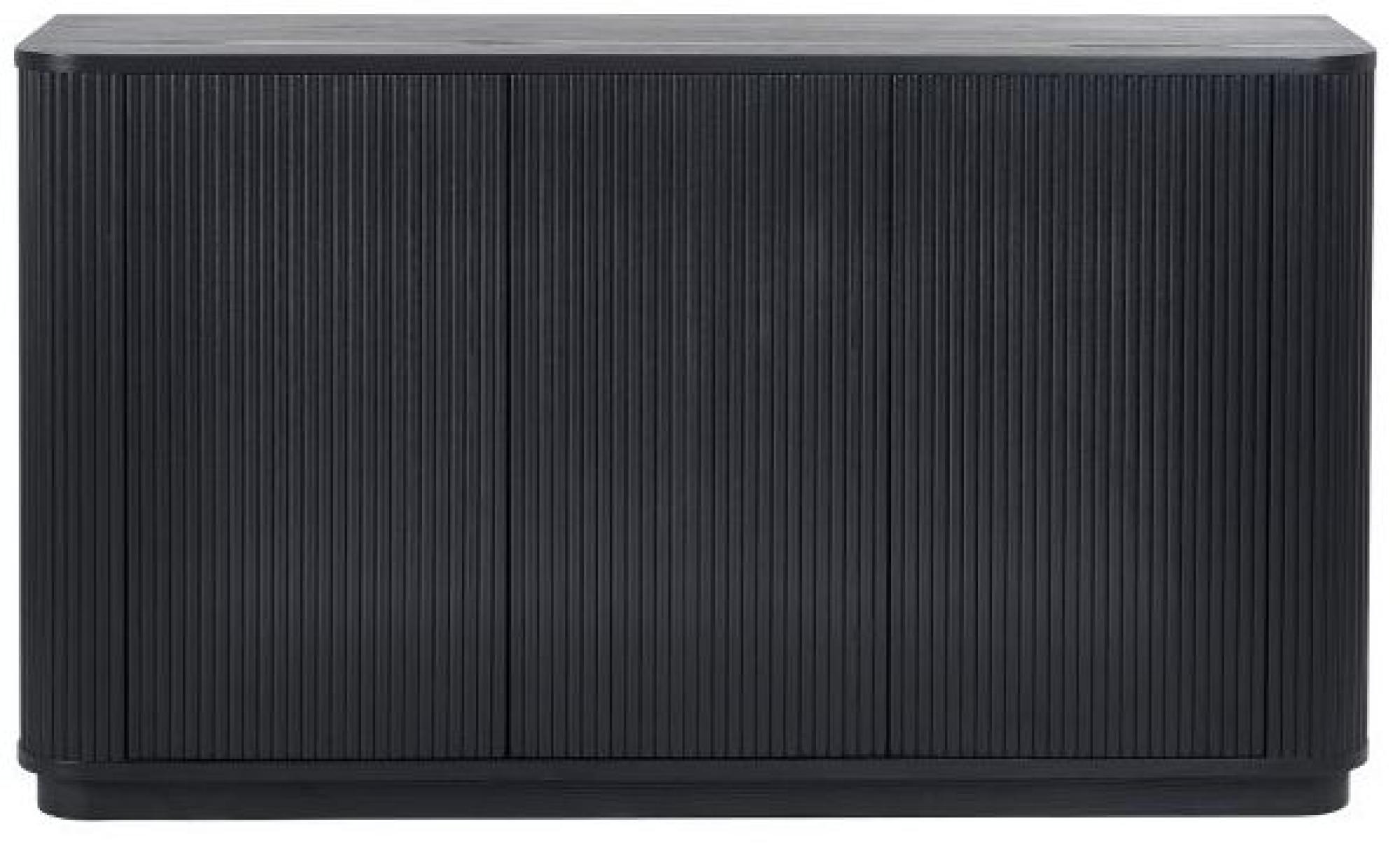Louis Black Fluted Base Medium Sideboard