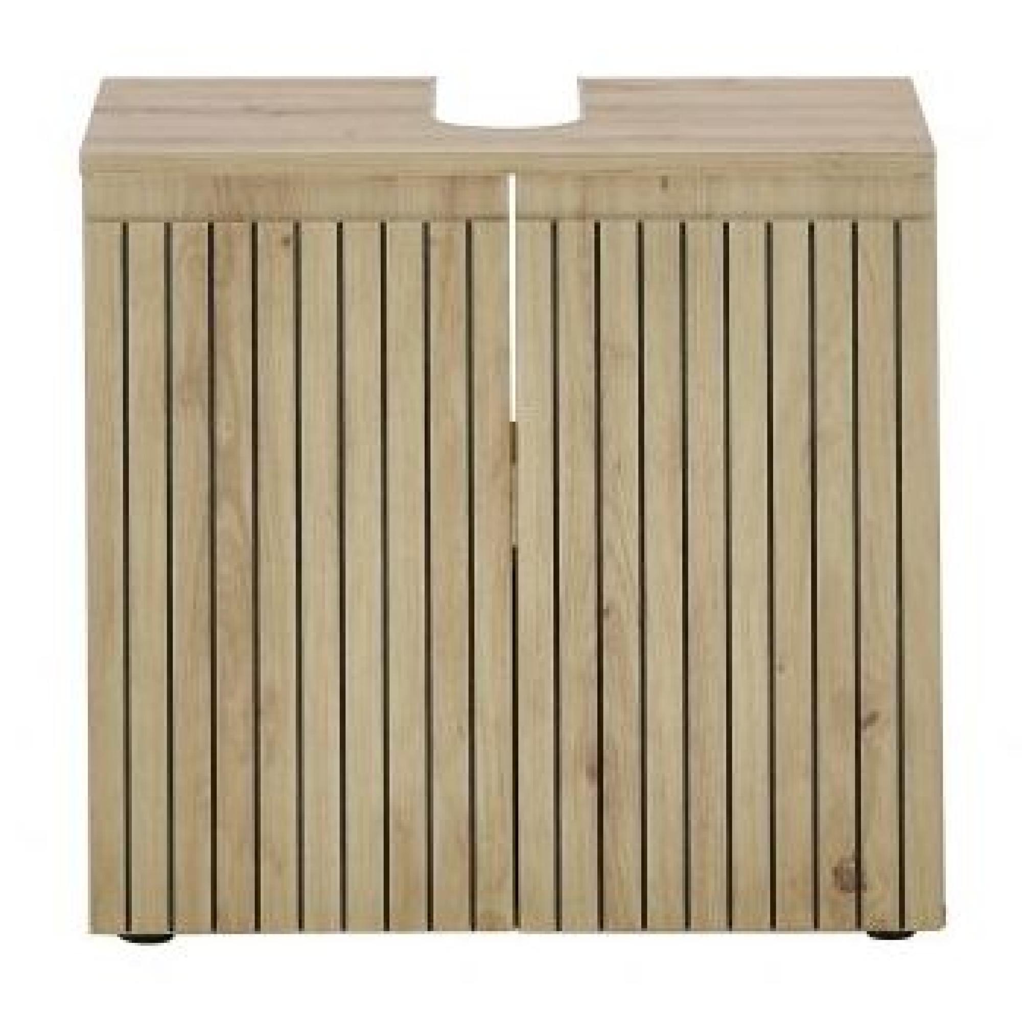 Austin Oak Ribbed 2 Door Under Sink Cabinet