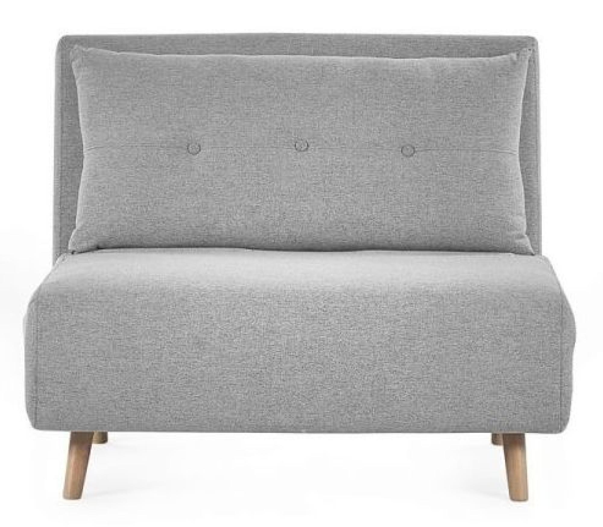 Rowan Grey Fabric Click Clack Chair Bed