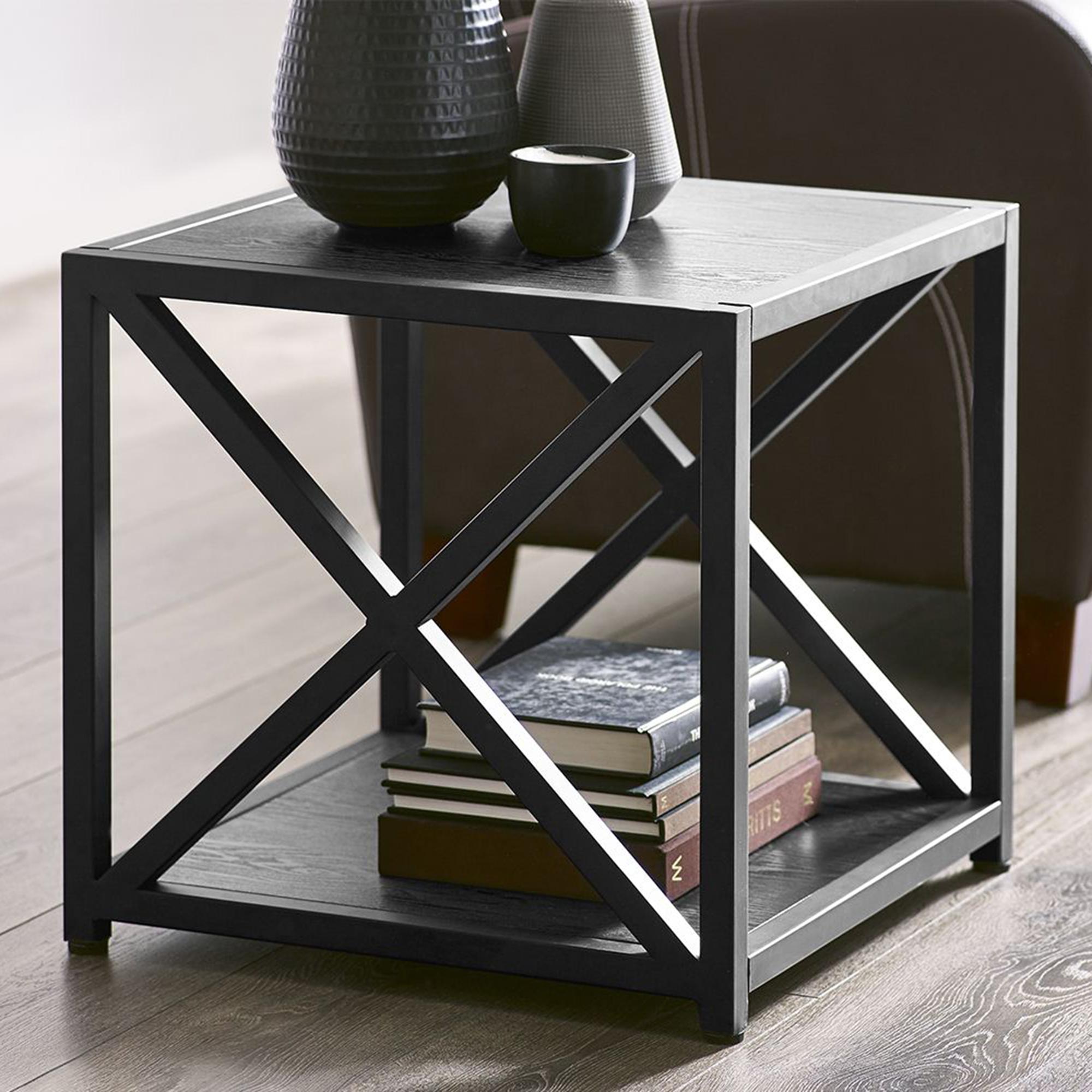 Lima Black Lamp Table
