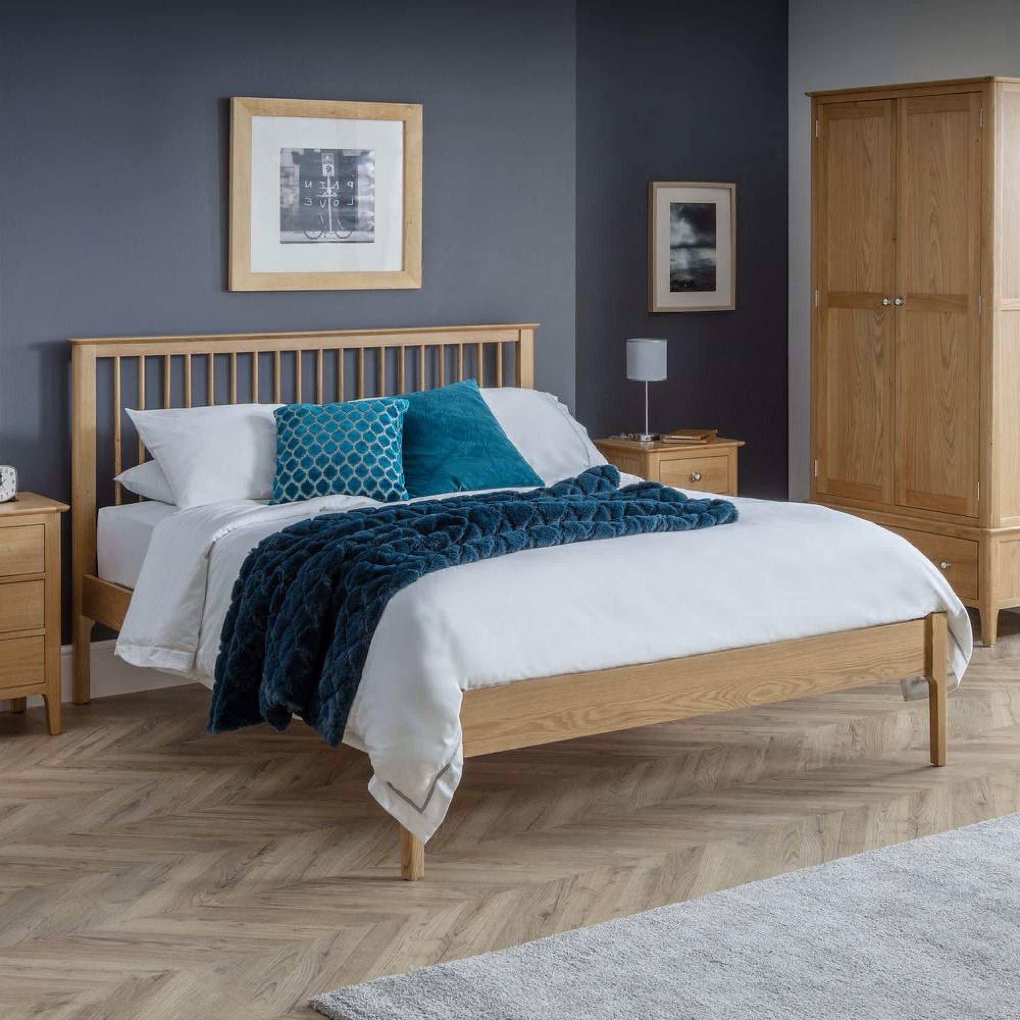 Cotswold Oak Slatted Bed - Sizes Available