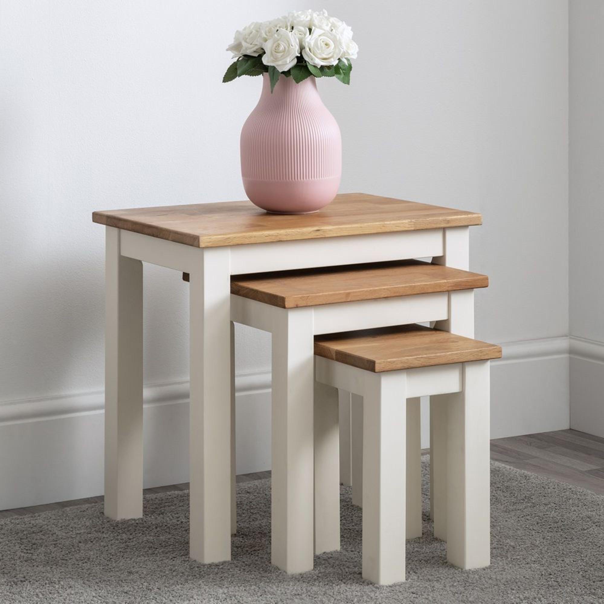Coxmoor Ivory Nest of 3 Tables