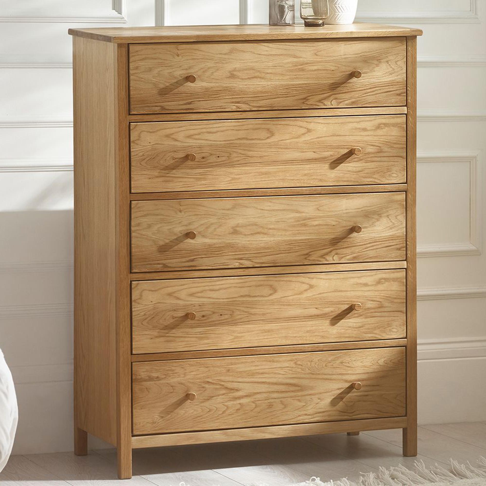 Coxmoor Oak 5 Drawer Chest