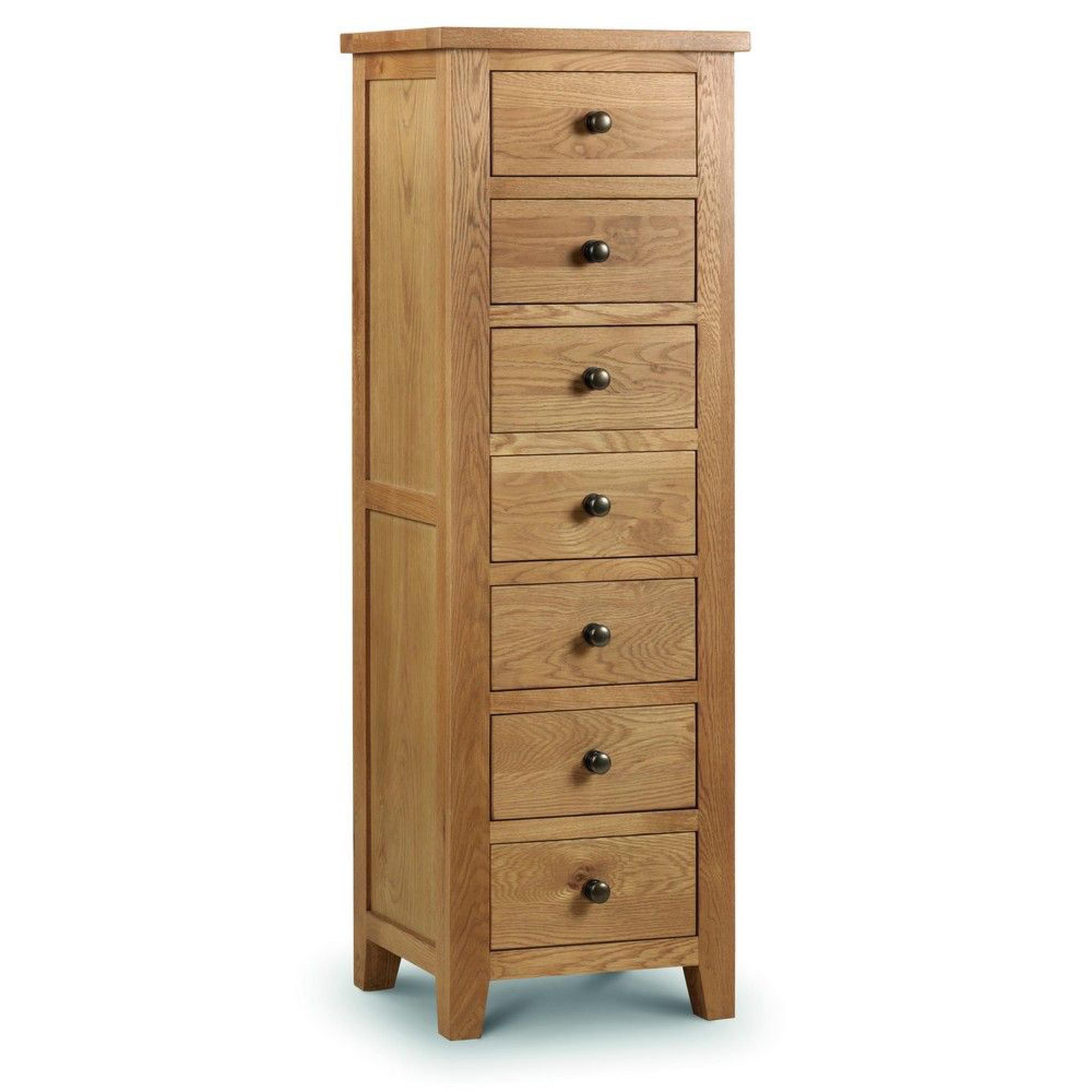 Marlborough Oak 7 Drawer Tall Chest
