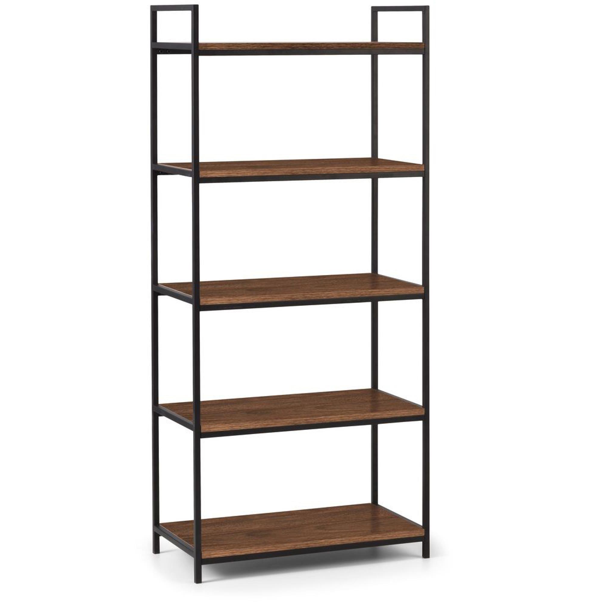 Tribeca Walnut Tall Open Shelving Unit