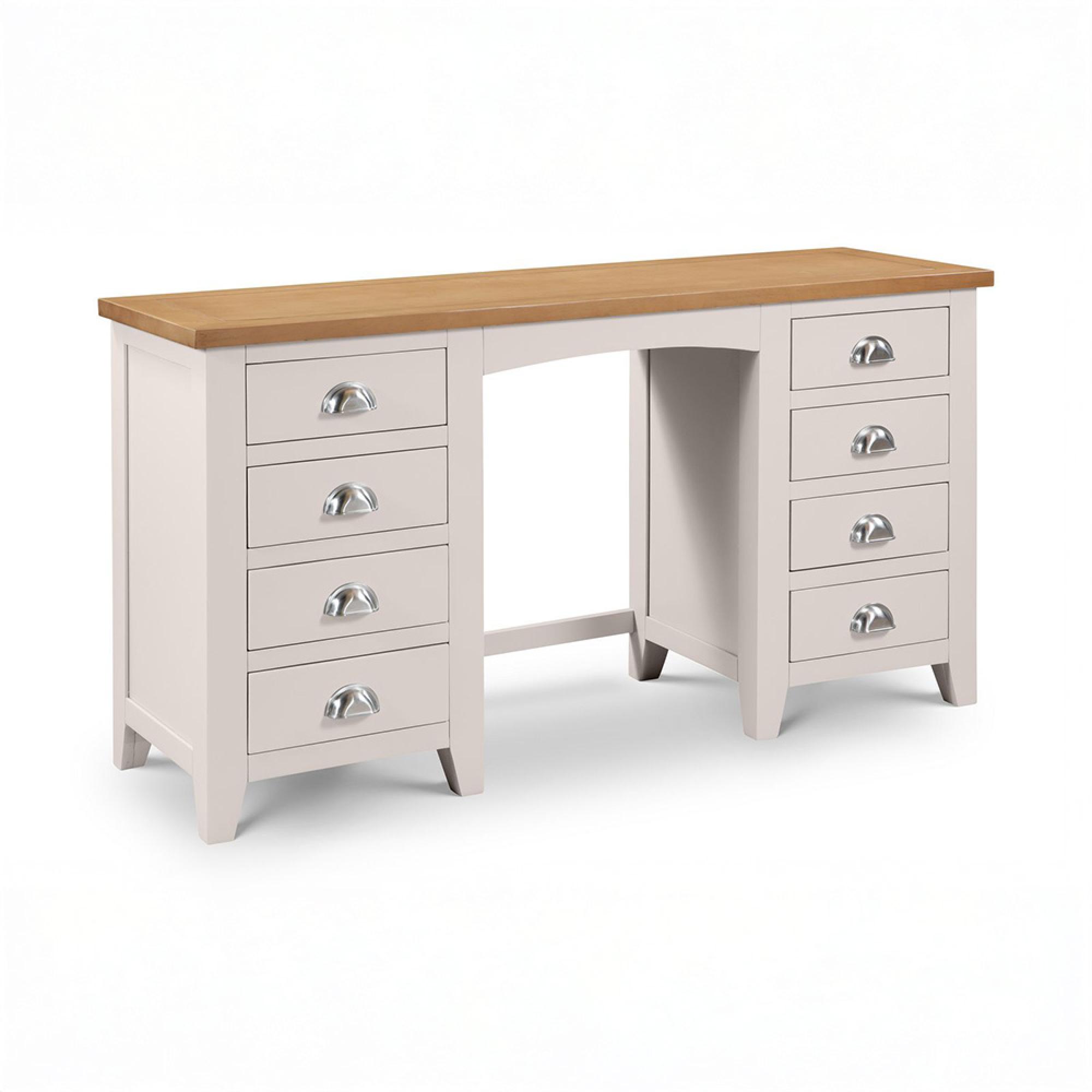 Richmond Grey 8 Drawer Double Dressing Table