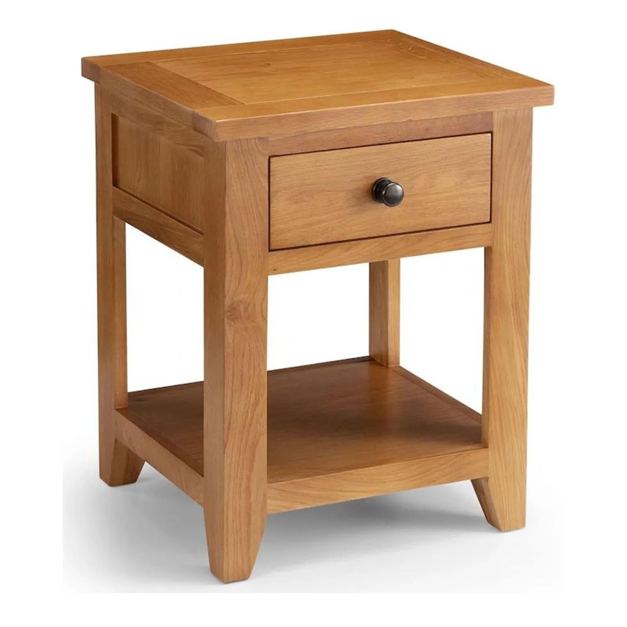 Astoria Oak 1 Drawer Lamp Table