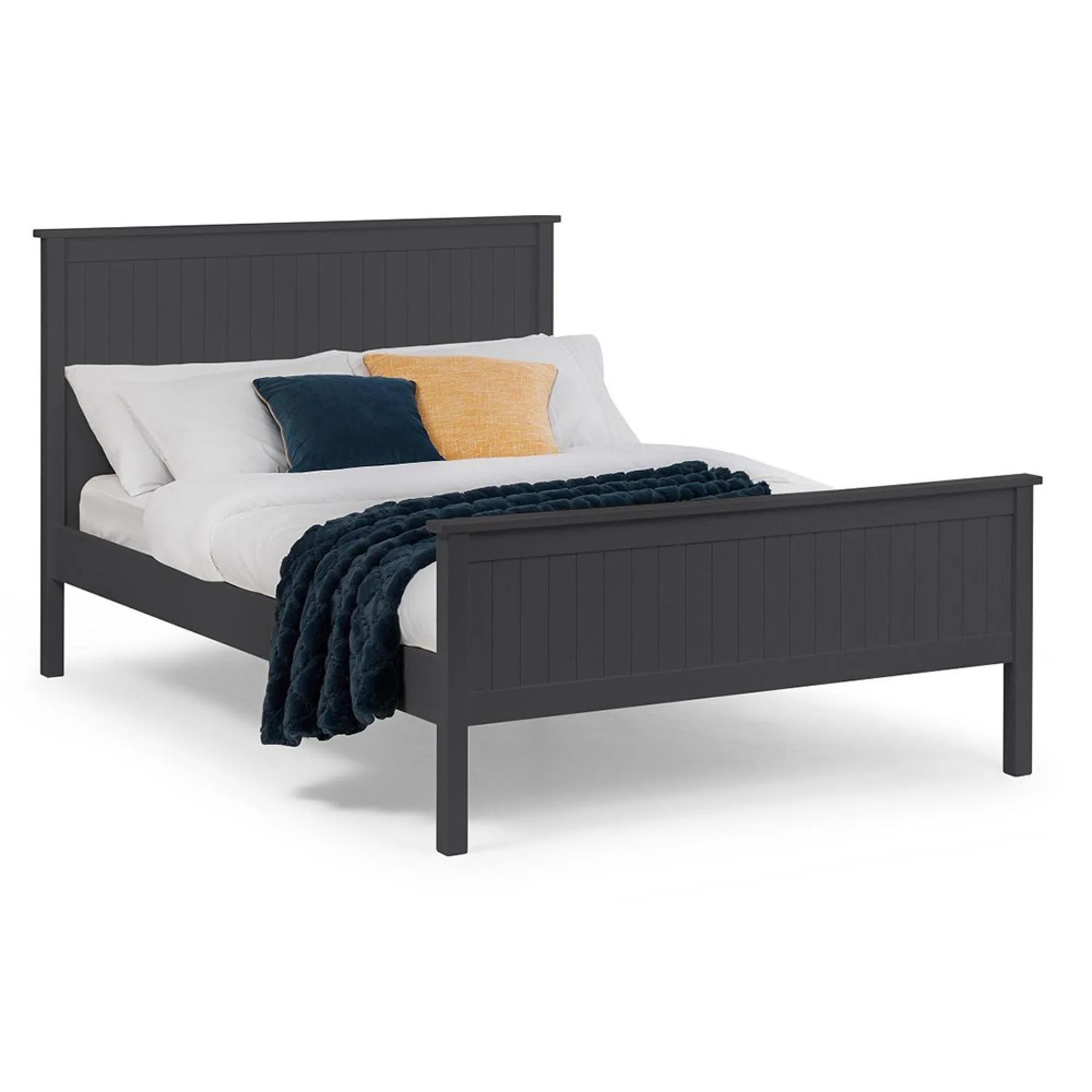 Maine Black Panel 3ft Single Bed