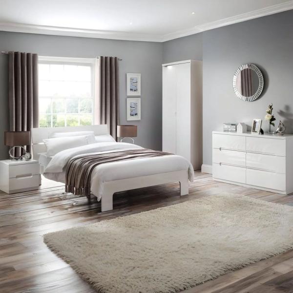 Julian Bowen Furniture Manhattan White High Gloss
