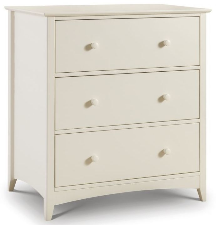 Cameo White 3 Drawer Small Chest