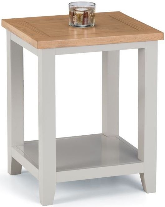 Richmond Grey Lamp Table with Shelf