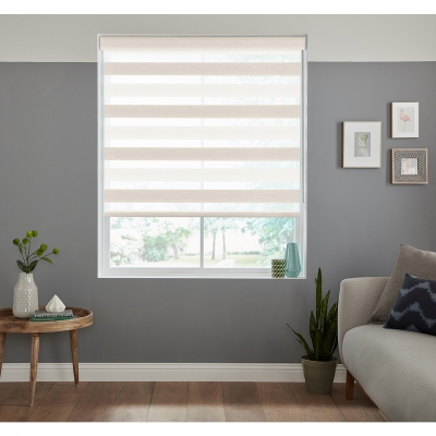 Product photograph of Gemini White Fifty50 Blinds from Choice Furniture Superstore