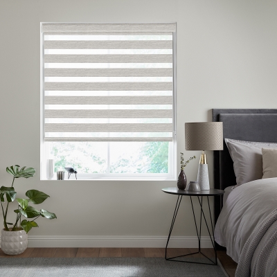 Product photograph of Kira Charcoal Silver Fifty50 Blinds from Choice Furniture Superstore