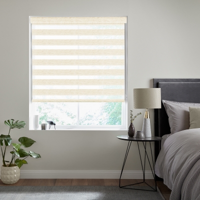 Product photograph of Linen Natural Fifty50 Blinds from Choice Furniture Superstore