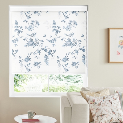 Product photograph of Cath Kidston Birds And Roses Blue Roller Blind from Choice Furniture Superstore