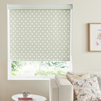 Product photograph of Cath Kidston Button Spot Aloe Roller Blind from Choice Furniture Superstore
